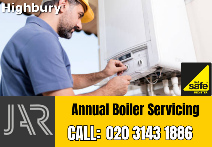 annual boiler servicing Highbury