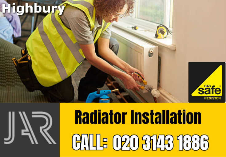 radiator installation Highbury